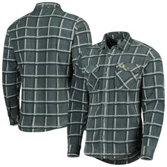 Antigua Industry Flannel Button-Up Shirt Jacket - Green Bay Packers