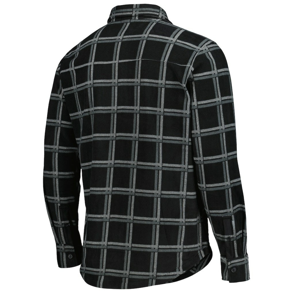Antigua Industry Flannel Button-Up Shirt Jacket - Las Vegas Raiders