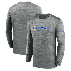 Sideline Team Velocity Performance Long Sleeve T-Shirt - Los Angeles Rams
