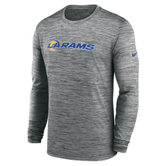 Sideline Team Velocity Performance Long Sleeve T-Shirt - Los Angeles Rams