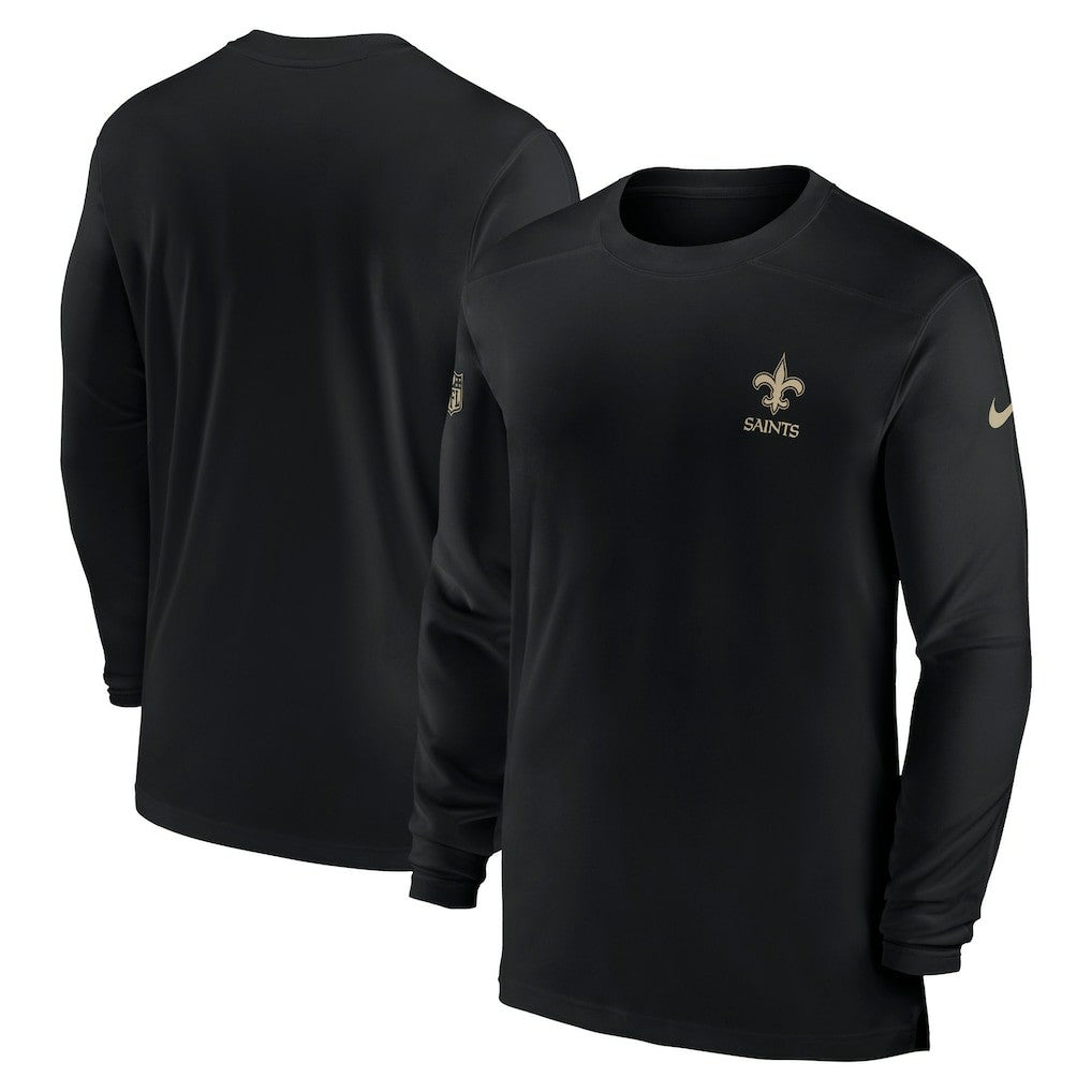 Sideline Coach Performance Long Sleeve T-Shirt - New Orleans Saints