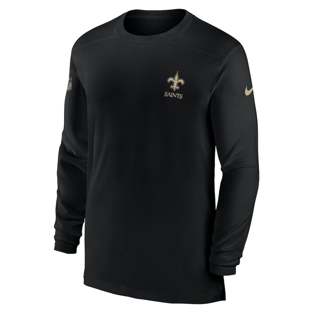 Sideline Coach Performance Long Sleeve T-Shirt - New Orleans Saints