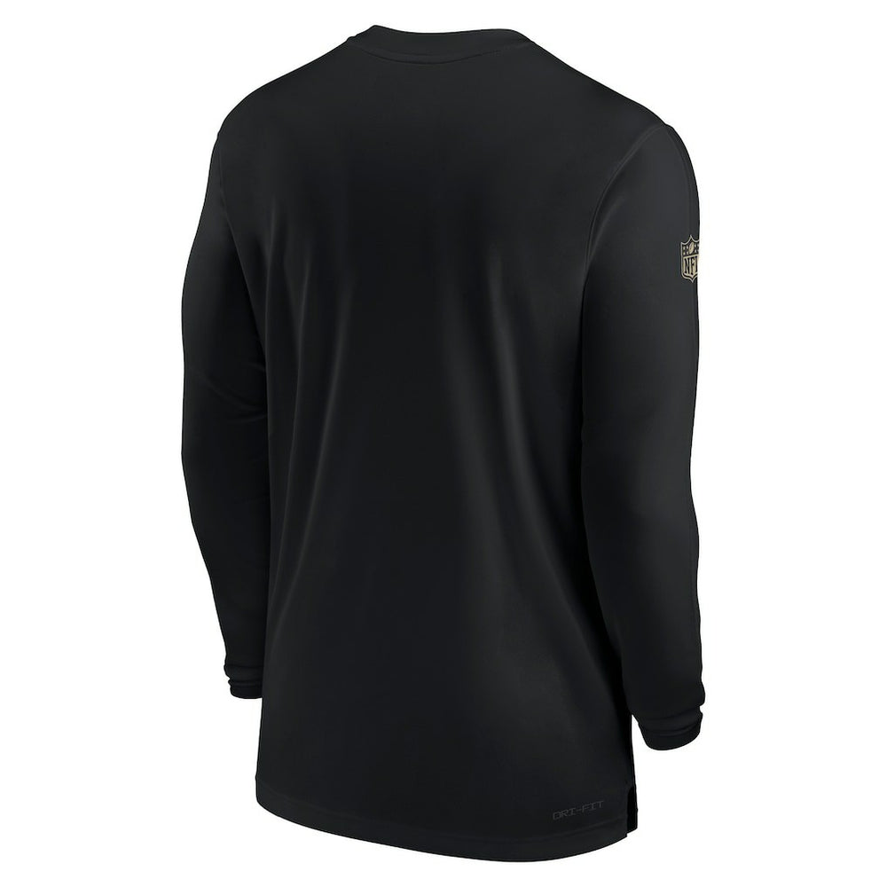 Sideline Coach Performance Long Sleeve T-Shirt - New Orleans Saints