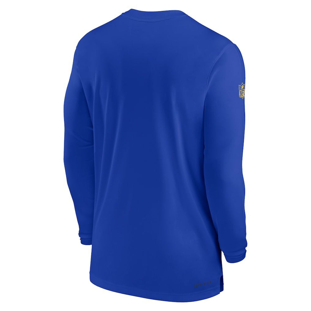 Sideline Coach Performance Long Sleeve T-Shirt - Los Angeles Rams