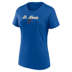 NHL Blue/Gray St. Louis Blues Fanatics Women's Script T-Shirt & Shorts Set