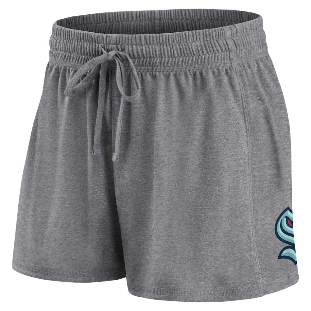 NHL Navy/Gray Seattle Kraken Fanatics Women's Script T-Shirt & Shorts Set