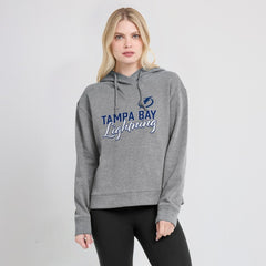 NHL Heather Gray Tampa Bay Lightning Fanatics Women's Script Favorite Pullover Hoodie