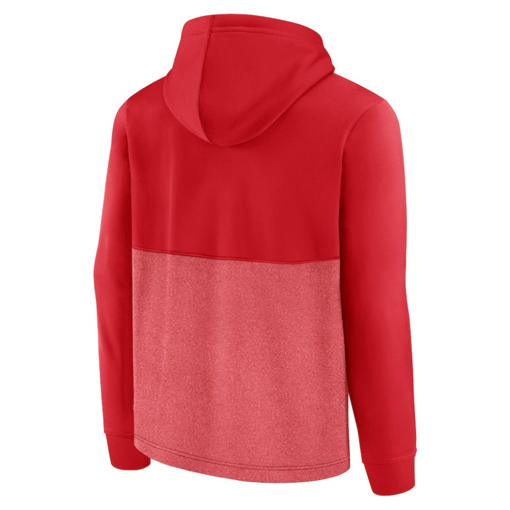 NHL Red Washington Capitals Fanatics Successful Tri-Blend Pullover Hoodie