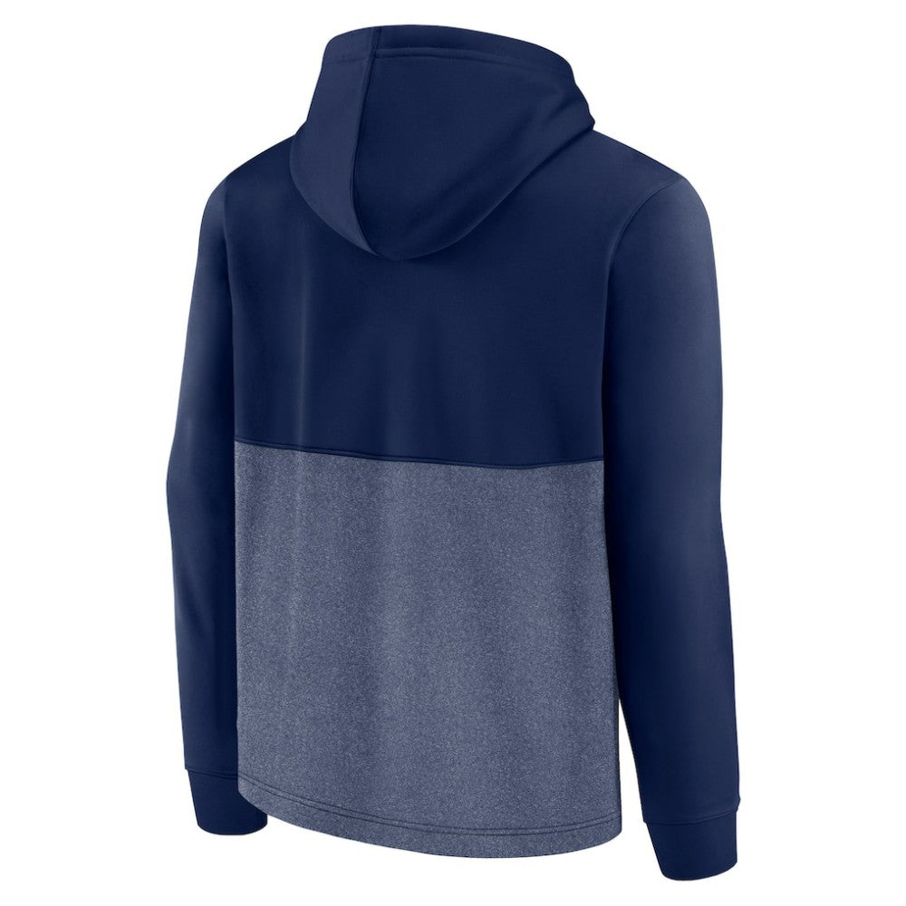 NHL Deep Sea Blue Seattle Kraken Fanatics Successful Tri-Blend Pullover Hoodie