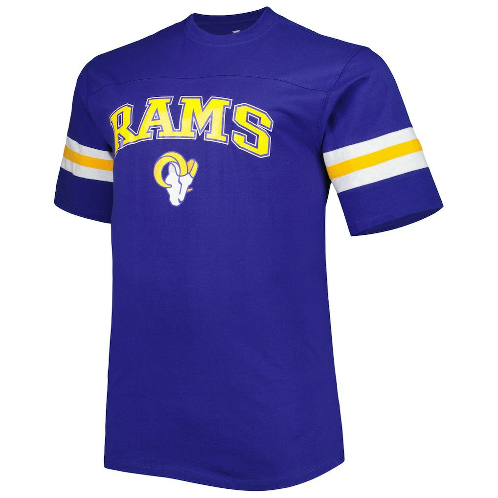 Big & Tall Arm Stripe T-Shirt - Los Angeles Rams