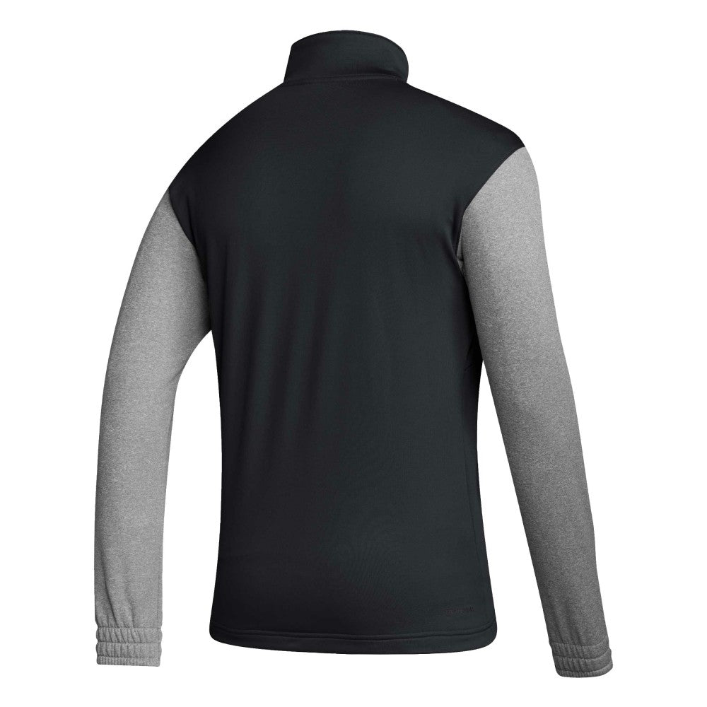 Mexico National Team Crest Long Sleeve Half-Zip Top - Adidas Black