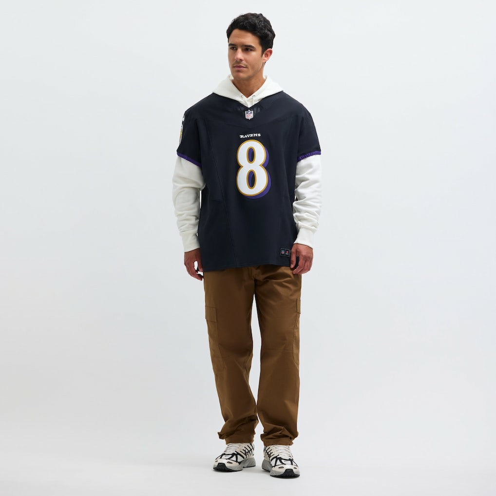 Lamar Jackson  Alternate Vapor F.U.S.E. Elite Jersey - Baltimore Ravens