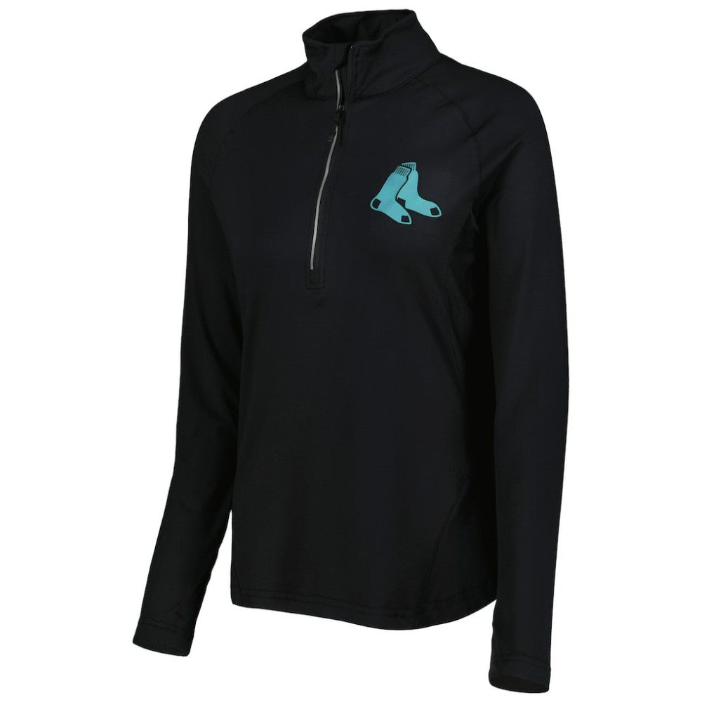 MLB Boston Red Sox Levelwear Women's Energy Quarter-Zip Jacket