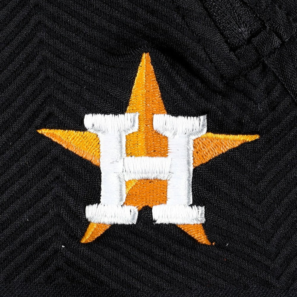 MLB Houston Astros Levelwear Women's Verse Asymmetrical Raglan Tri-Blend Quarter-Zip Jacket
