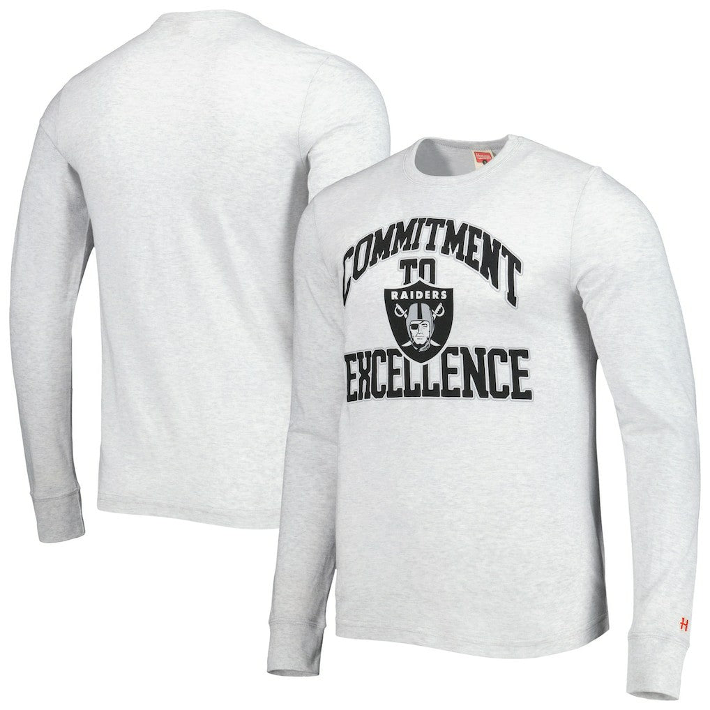 Homage Hyper Local Tri-Blend Long Sleeve T-Shirt - Las Vegas Raiders