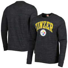 Homage Hyper Local Tri-Blend Long Sleeve T-Shirt - Pittsburgh Steelers