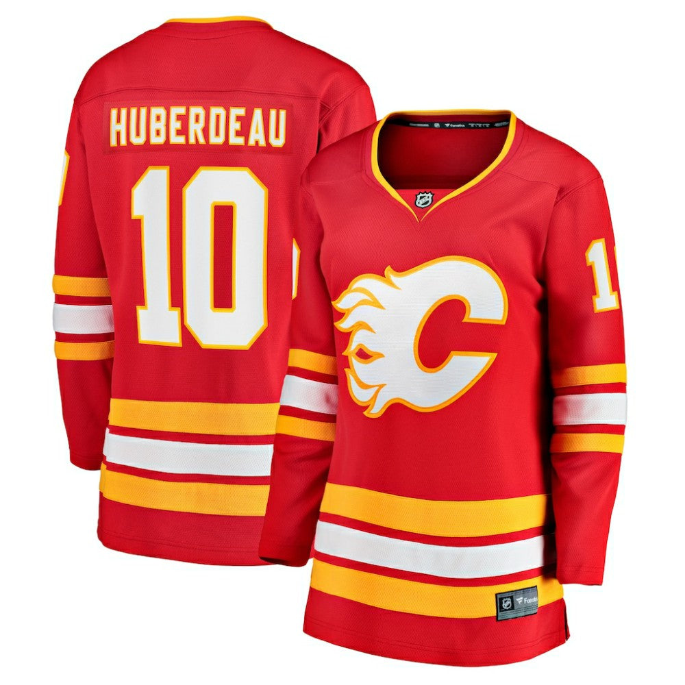NHL Red Jonathan Huberdeau Calgary Flames Fanatics Women's Home Breakaway Player Jersey