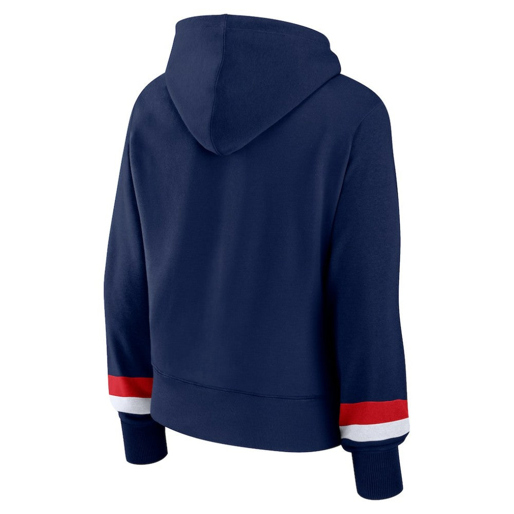 MLB Atlanta Braves Fanatics Women's Over Under Pullover Hoodie