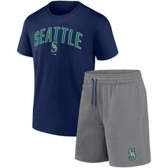 MLB Seattle Mariners Fanatics Arch T-Shirt & Shorts Combo Set