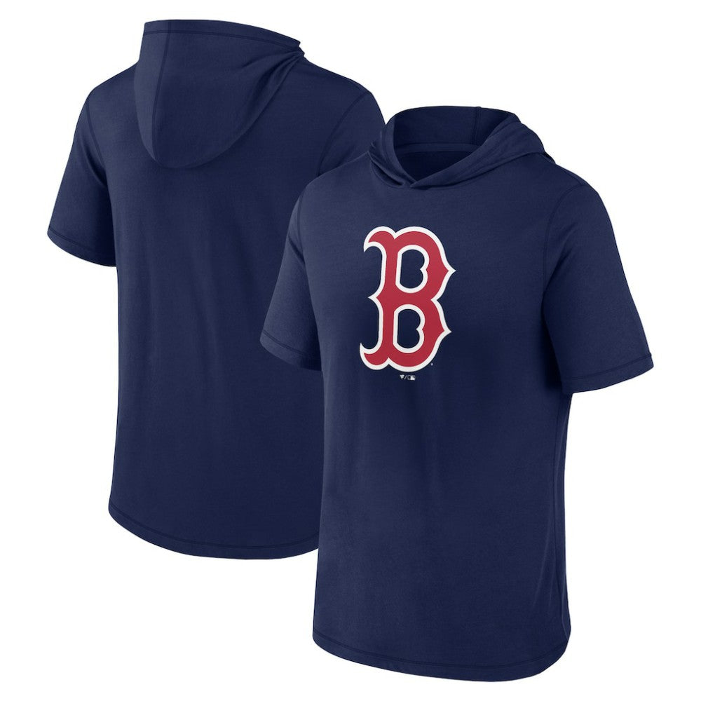 MLB Boston Red Sox Fanatics Short Sleeve Hoodie T-Shirt