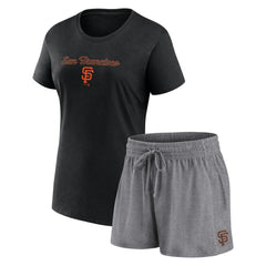 MLB San Francisco Giants Fanatics Women's Script T-Shirt & Shorts Combo Set