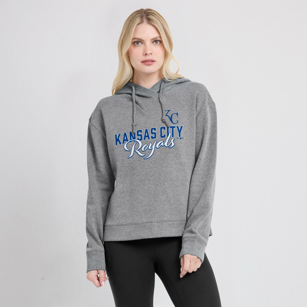 MLB Kansas City Royals Fanatics Women's Script Favorite Lightweight Pullover Hoodie