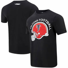 Pro Standard Red Helmet Wordmark T-Shirt - Atlanta Falcons
