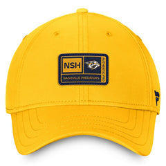 NHL This item will ship within 1 business day. Nashville Predators Fanatics Authentic Pro Training Camp Flex Hat – Gold