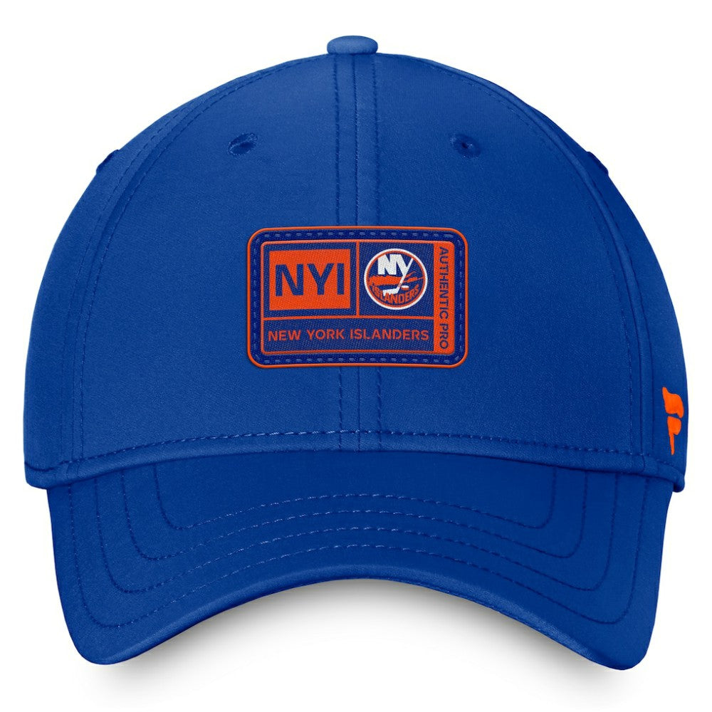 NHL  New York Islanders Fanatics Authentic Pro Training Camp Flex Hat – Royal