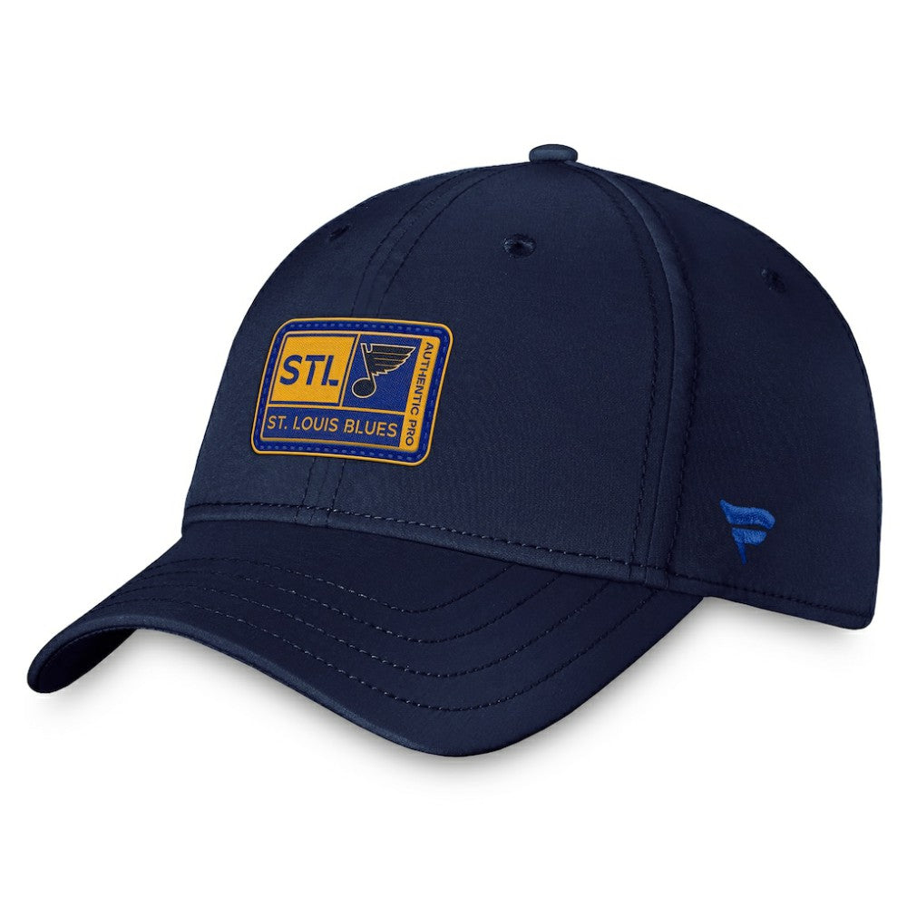 NHL This item will ship within 8 business days. St. Louis Blues Fanatics Authentic Pro Training Camp Flex Hat – Navy