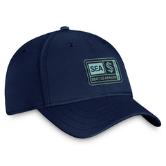 NHL This item will ship within 8 business days. Seattle Kraken Fanatics Authentic Pro Training Camp Flex Hat – Deep Sea Blue