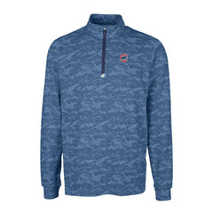 MLB Chicago Cubs Cutter & Buck Big & Tall Traverse Camo Print Stretch Quarter-Zip Pullover Top