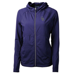 MLB Colorado Rockies Cutter & Buck Women's Adapt Eco Knit Hybrid Recycled Full-Zip Hoodie