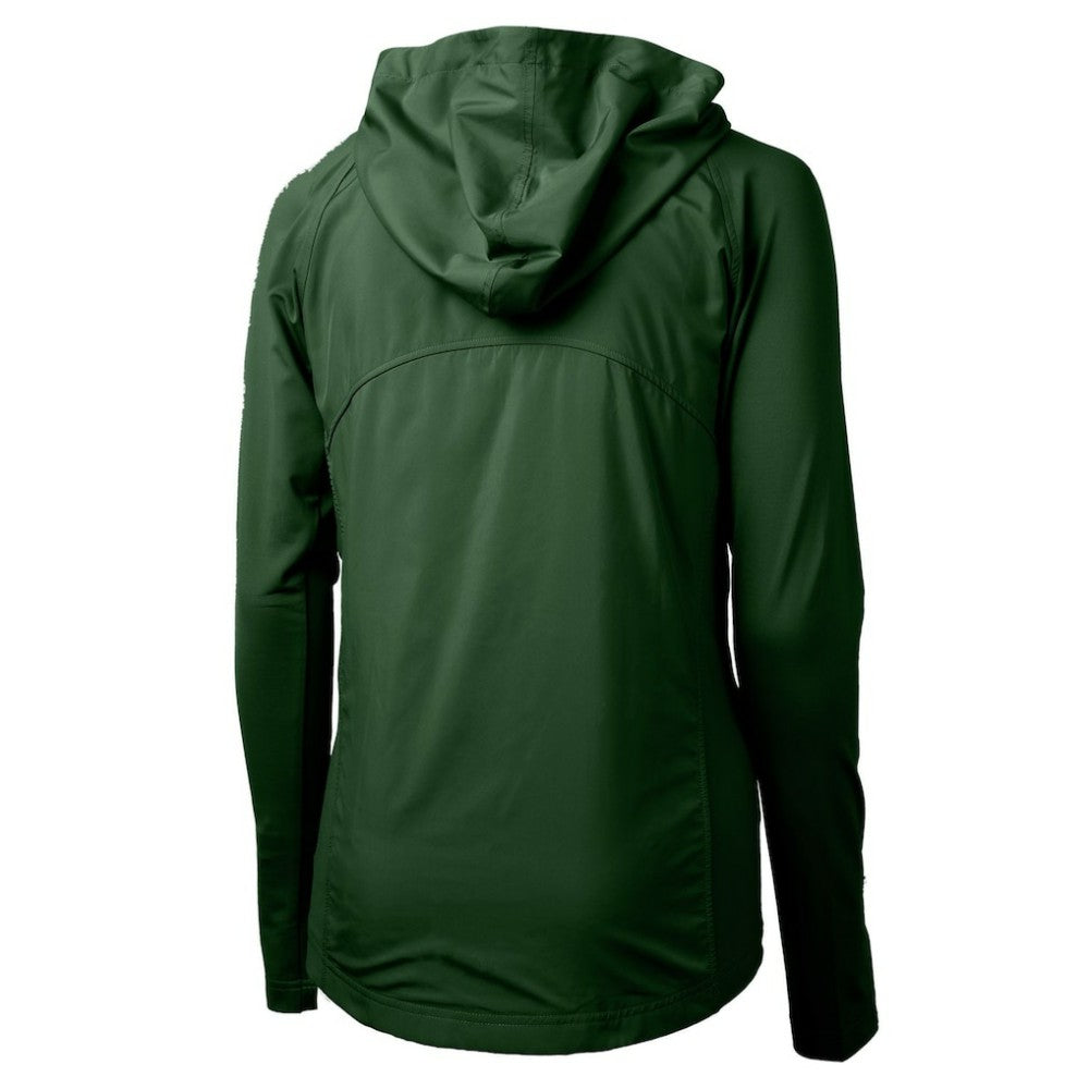 MLB Athletics Cutter & Buck Women's Adapt Eco Knit Hybrid Recycled Full-Zip Hoodie