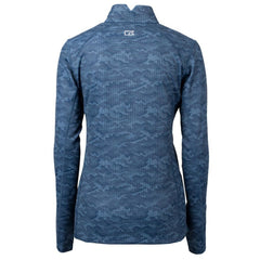 MLB Houston Astros Cutter & Buck Women's Traverse Camo Print Stretch Quarter-Zip Pullover Top