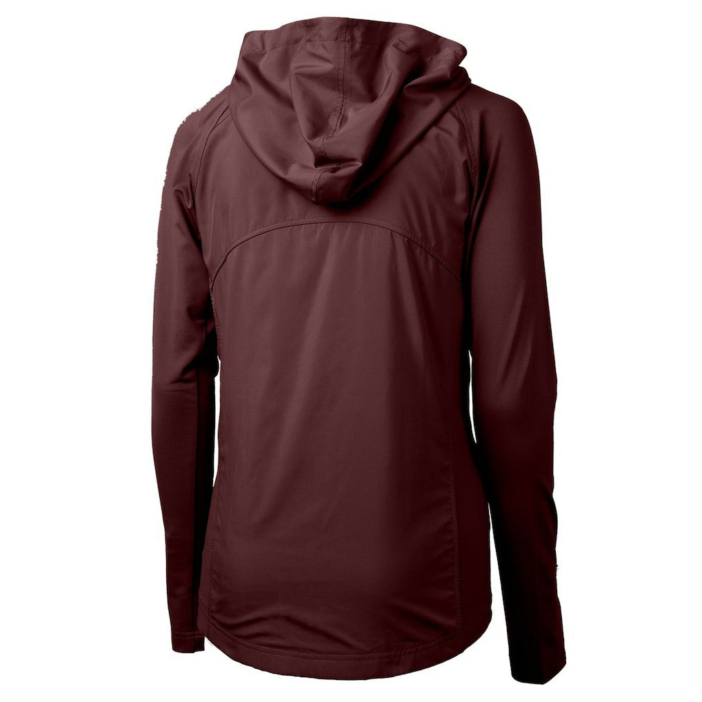 Cutter & Buck Women's Adapt Eco Knit Hybrid Recycled Full-Zip Hoodie - Washington Commanders
