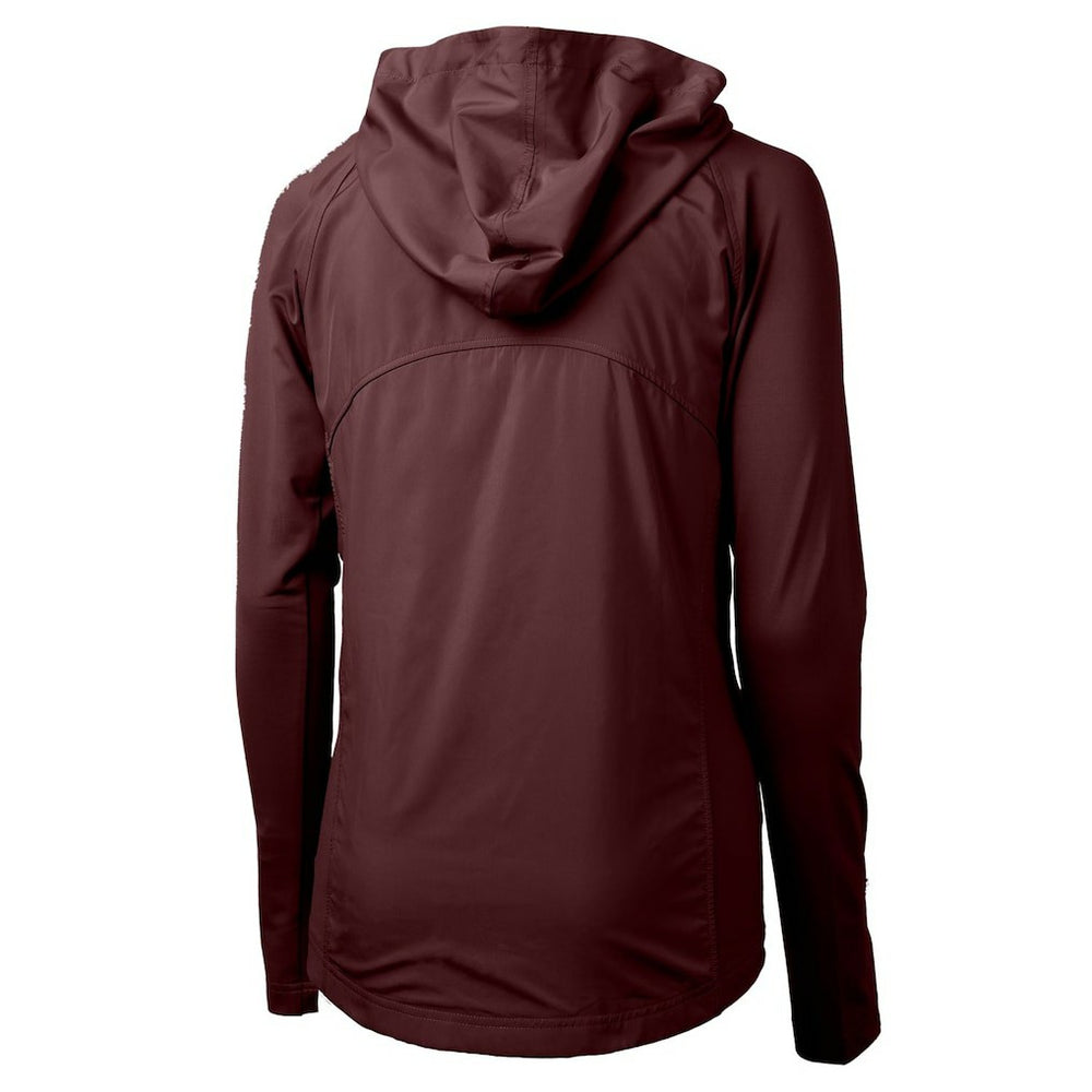 Cutter & Buck Women's Adapt Eco Knit Hybrid Recycled Full-Zip Hoodie - Washington Commanders