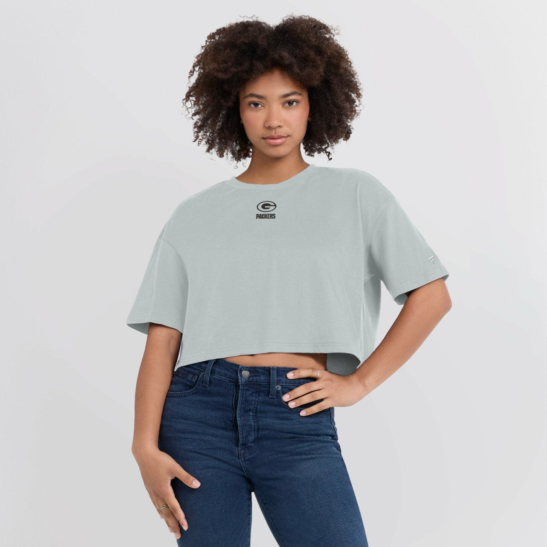 Women's Elements Super Soft Boxy Cropped T-Shirt - Green Bay Packers