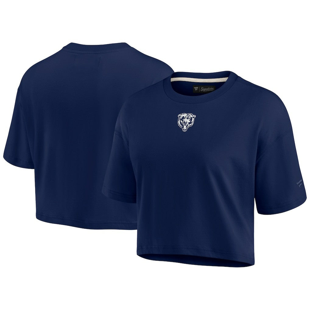 Women's Elements Super Soft Boxy Cropped T-Shirt - Chicago Bears