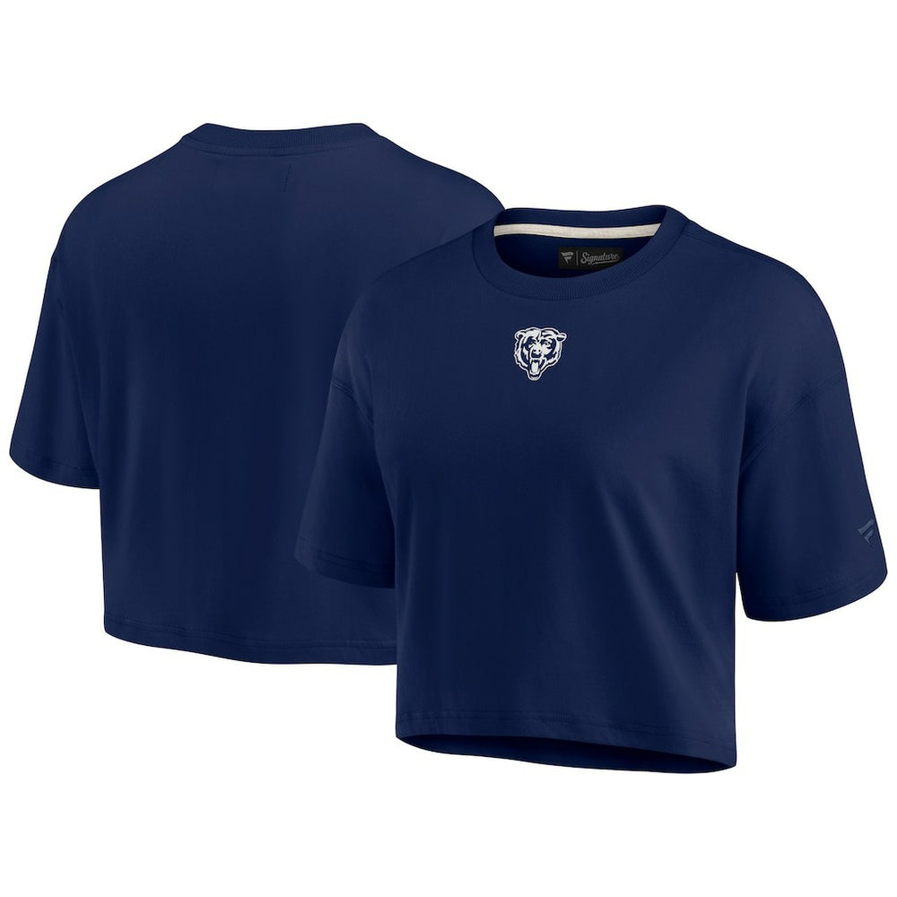Women's Elements Super Soft Boxy Cropped T-Shirt - Chicago Bears