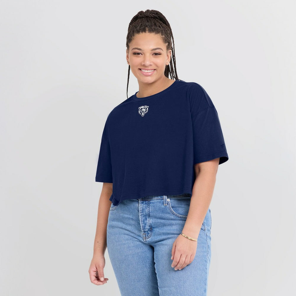 Women's Elements Super Soft Boxy Cropped T-Shirt - Chicago Bears