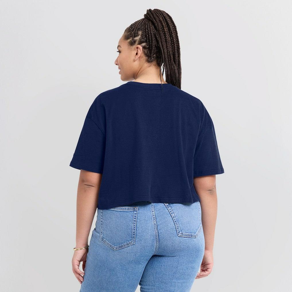 Women's Elements Super Soft Boxy Cropped T-Shirt - Chicago Bears