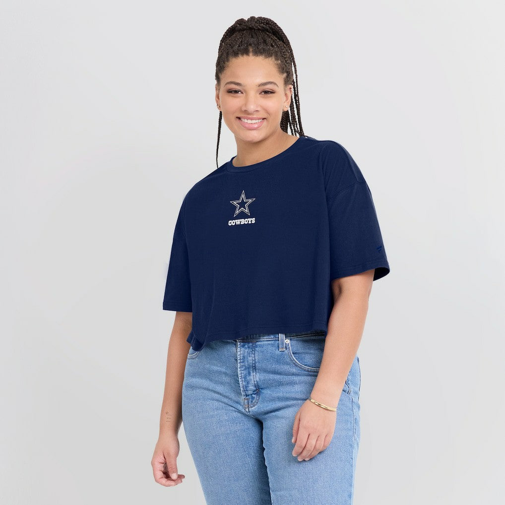 Women's Elements Super Soft Boxy Cropped T-Shirt - Dallas Cowboys
