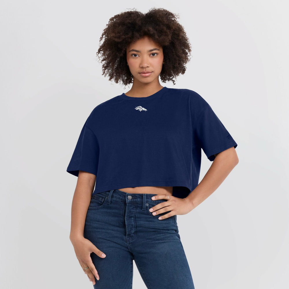 Women's Elements Super Soft Boxy Cropped T-Shirt - Denver Broncos