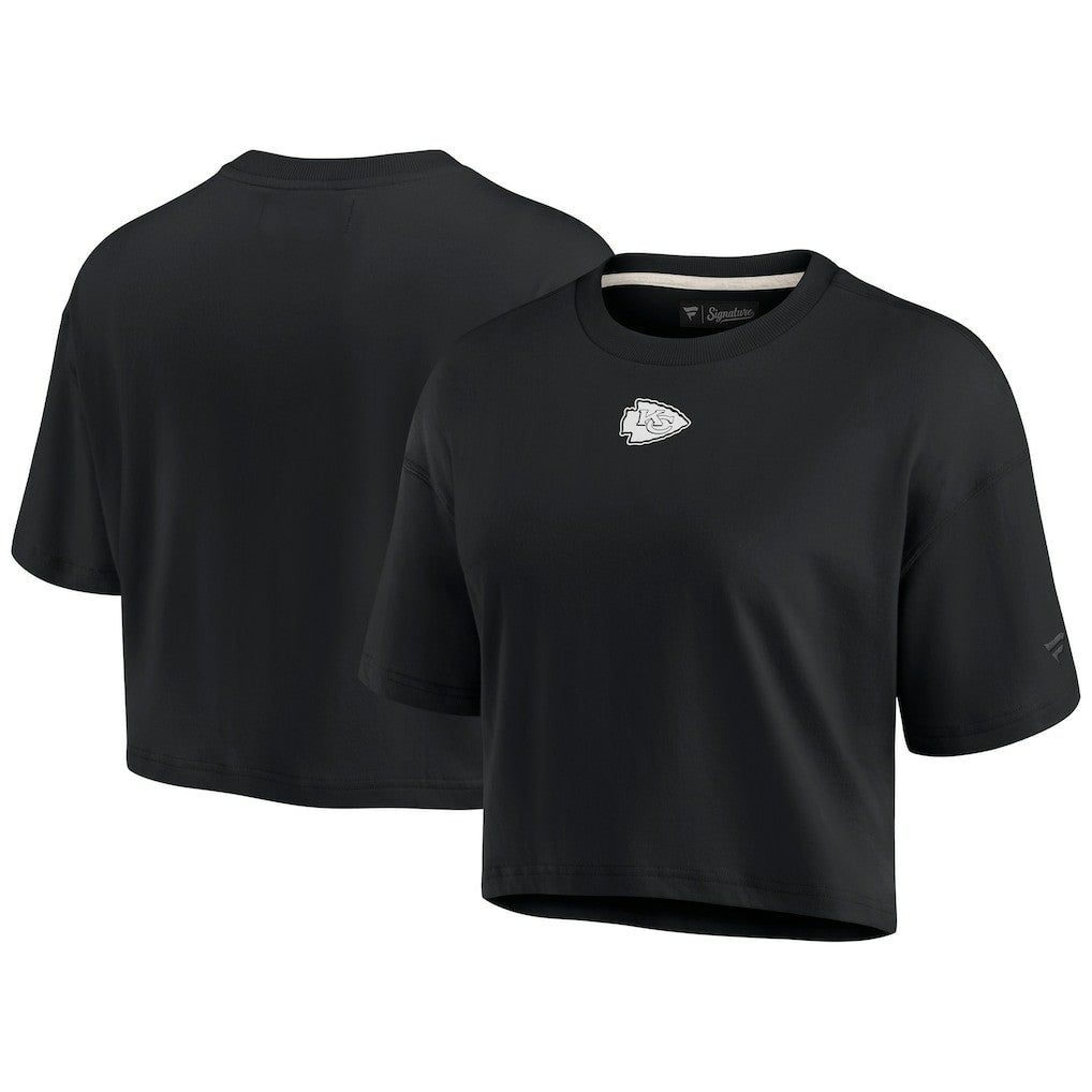Women's Elements Super Soft Boxy Cropped T-Shirt - Kansas City Chiefs