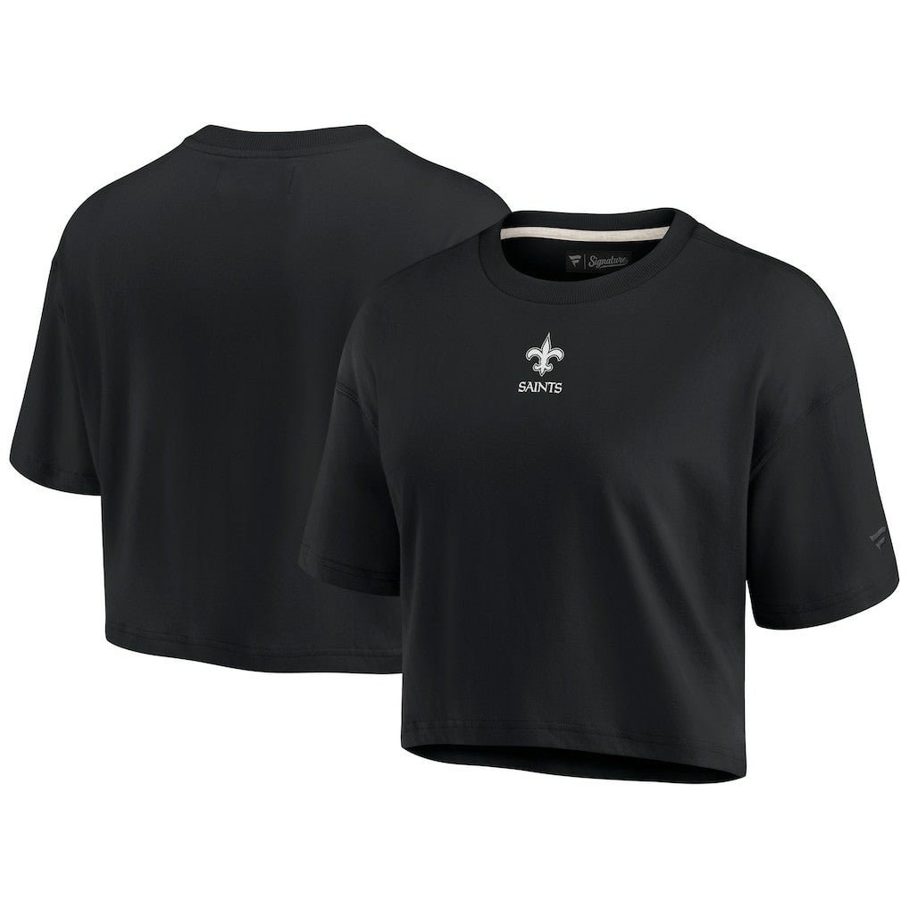 Women's Elements Super Soft Boxy Cropped T-Shirt - New Orleans Saints