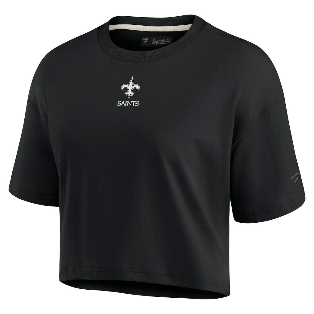 Women's Elements Super Soft Boxy Cropped T-Shirt - New Orleans Saints