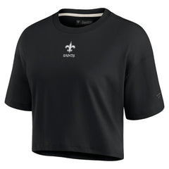 Women's Elements Super Soft Boxy Cropped T-Shirt - New Orleans Saints