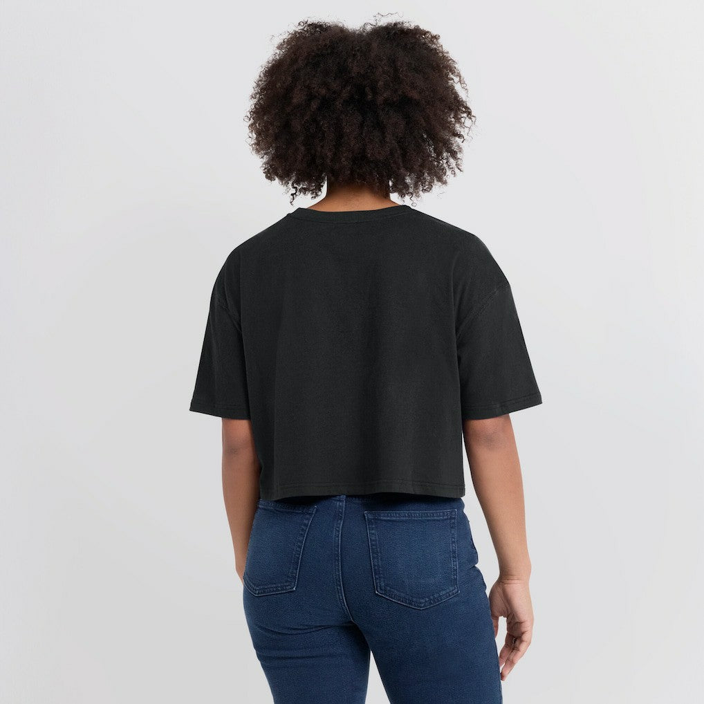 Women's Elements Super Soft Boxy Cropped T-Shirt - Las Vegas Raiders