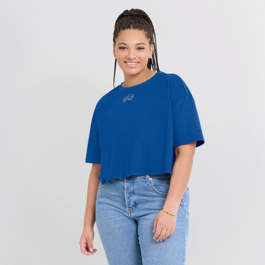 Women's Elements Super Soft Boxy Cropped T-Shirt - Buffalo Bills